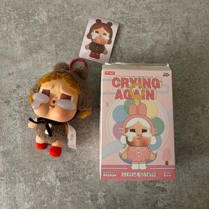 POPMART CRYBABY Crying Again Series Vinyl Face Plush Love Makes Us Cry